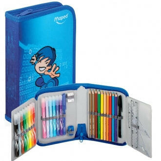 TROUSSE SCOLAIRE GARNIE KARATE MAPED REF 967811.