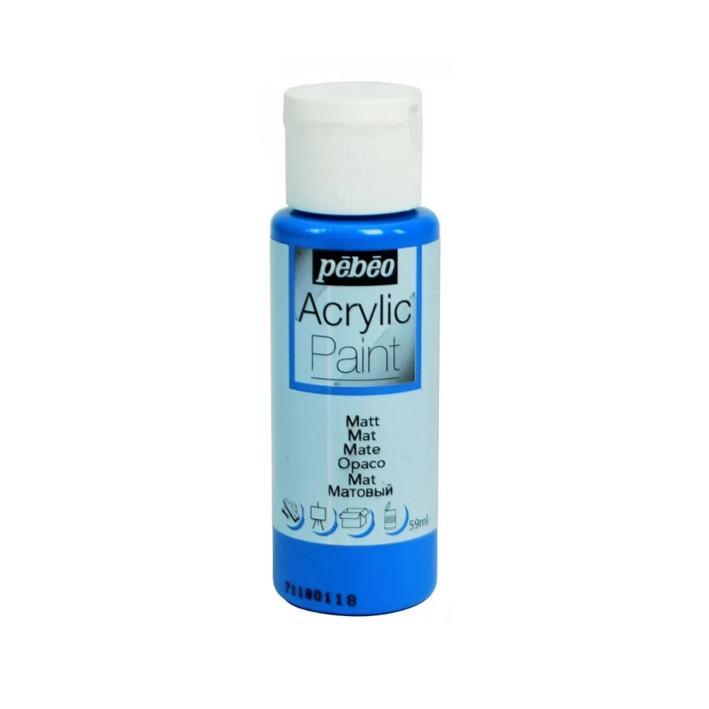 Peinture Acrylique 59ml – Bleu Mer Mat.