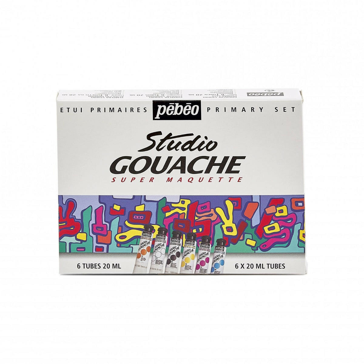 GOUACHE STUDIO ETUI 6T20ML PRIMAIRES.