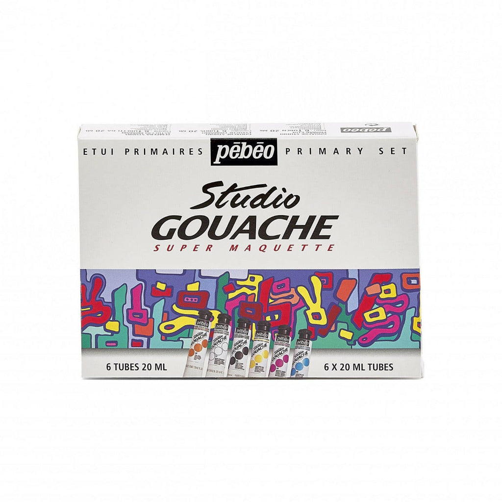 GOUACHE STUDIO ETUI 6T20ML PRIMAIRES.