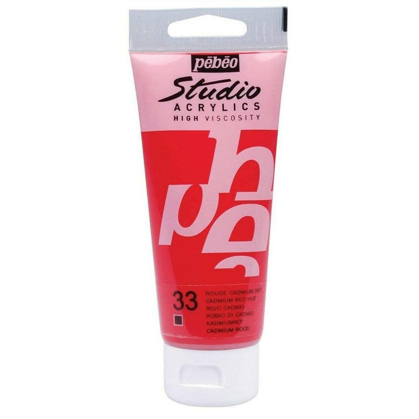 Acrylique Studio HV 100ml Rouge Cadmium.