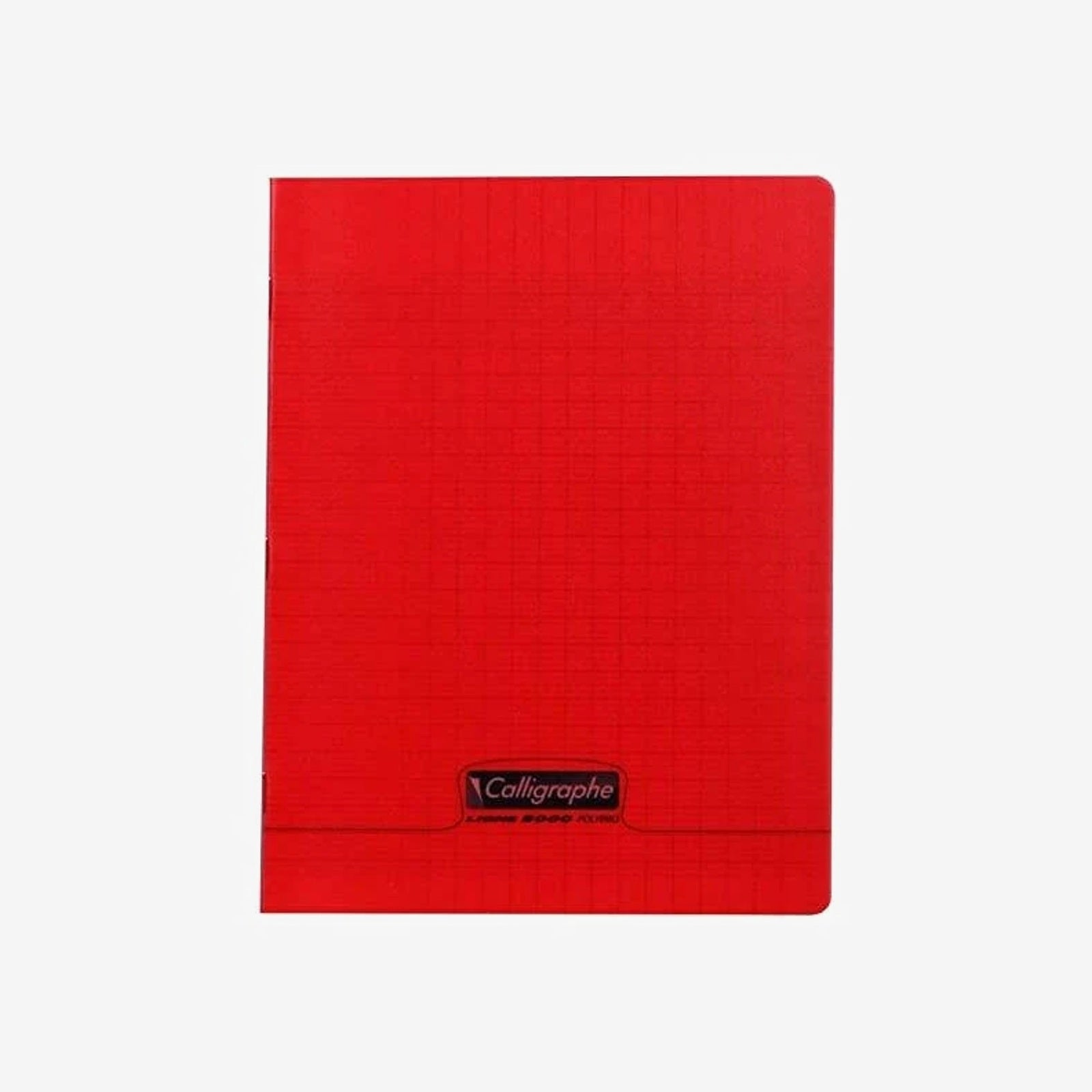 CAHIER POLYPRO CALLIGRAPHE 21*29.7 96P PP ROUGE.