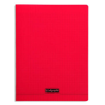 CAHIER POLYPRO CALLIGRAPH 24*32 96P PP ROUGE.