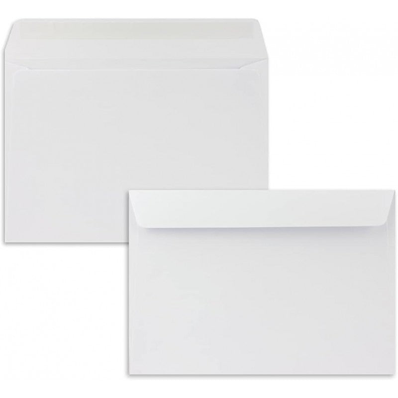 Lot de 25 enveloppes blanches 16x22 cm