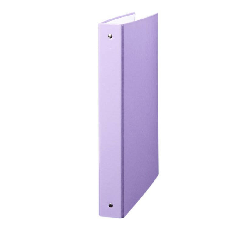 CLASSEUR RIGIDE 4 ANNEAUX DOS 40MM VIOLET PASTEL PURPLE.