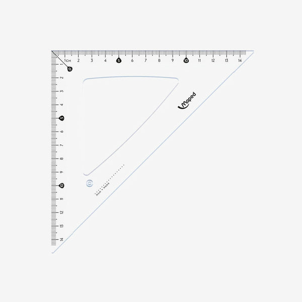 Maped - Équerre Incassable 21cm 45°.