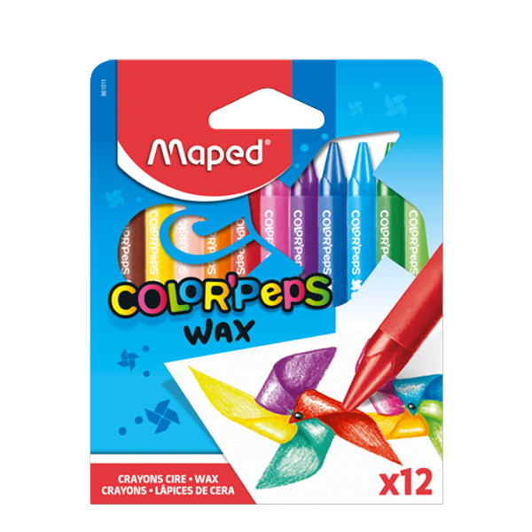 CRAYON PASTEL MAPED DE 12 WAX REF 861011.