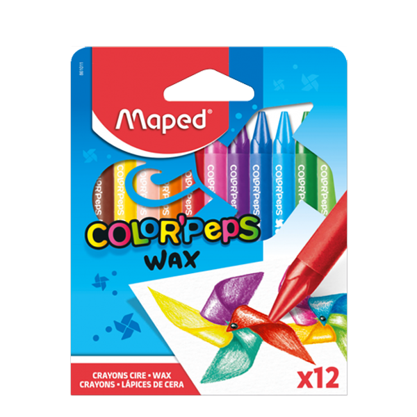 CRAYON PASTEL MAPED DE 12 WAX REF 861011