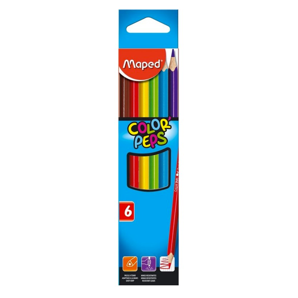 CRAYONS DE COULEUR MAPED 6/18 REF 832002