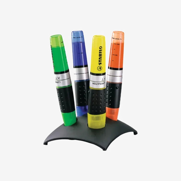 Stabilo - Set de 4 Marqueurs Fluorescents Luminator.