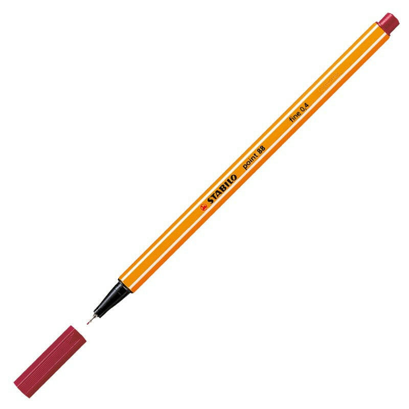 Stylo Point Fine Stabilo Point 88 – Rouge Bord 88/13.