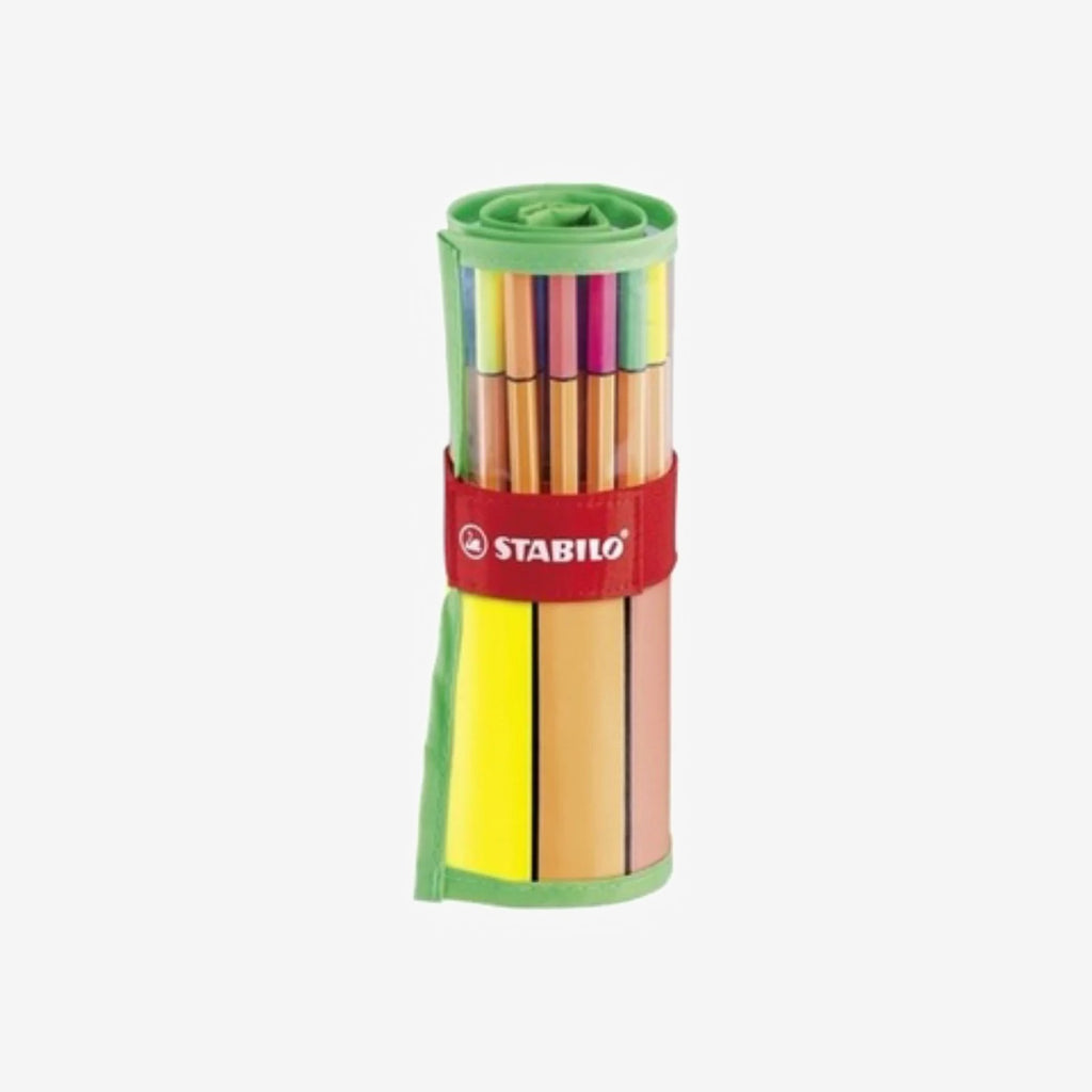 Stabilo - Pack de 25 feutres Point 88 Pointe fine (Garçon et fille).