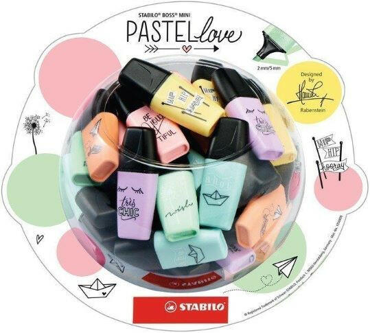 BONBONNE STABILO BOSS MINI PASTEL LOVE.