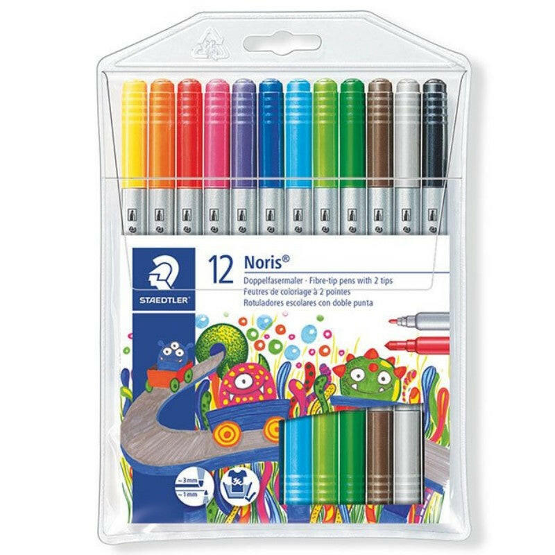 Feutre Staedtler Noris 2-en-1 de 12 REF 320 NWP12.