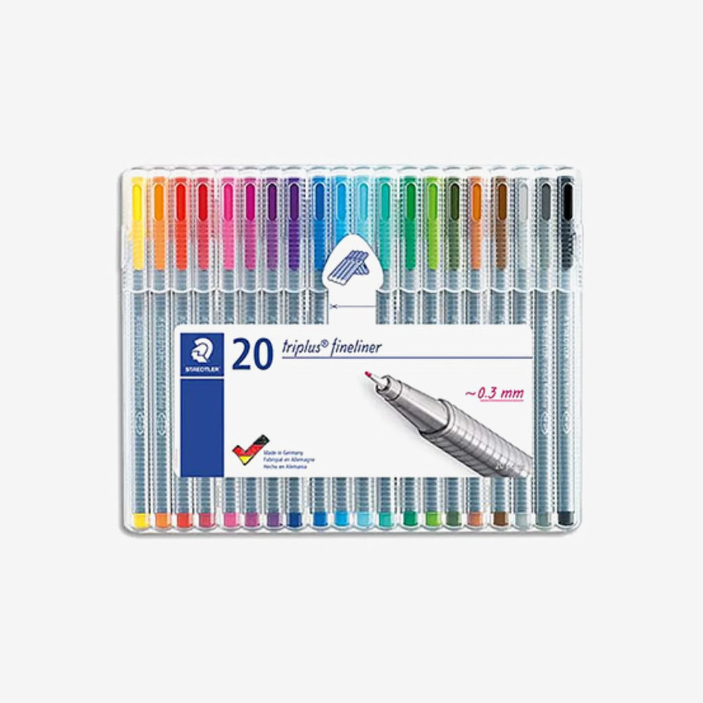 Stylo Point Fine Staedtler Triplus Fineliner - Poche de 20.