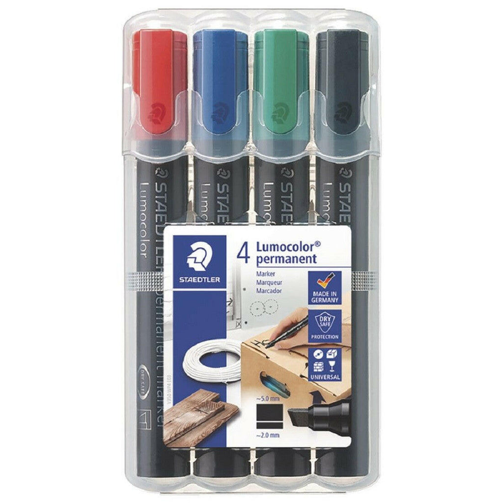 Etui de 4 Marqueurs Permanent Lumocolor® - Staedtler.