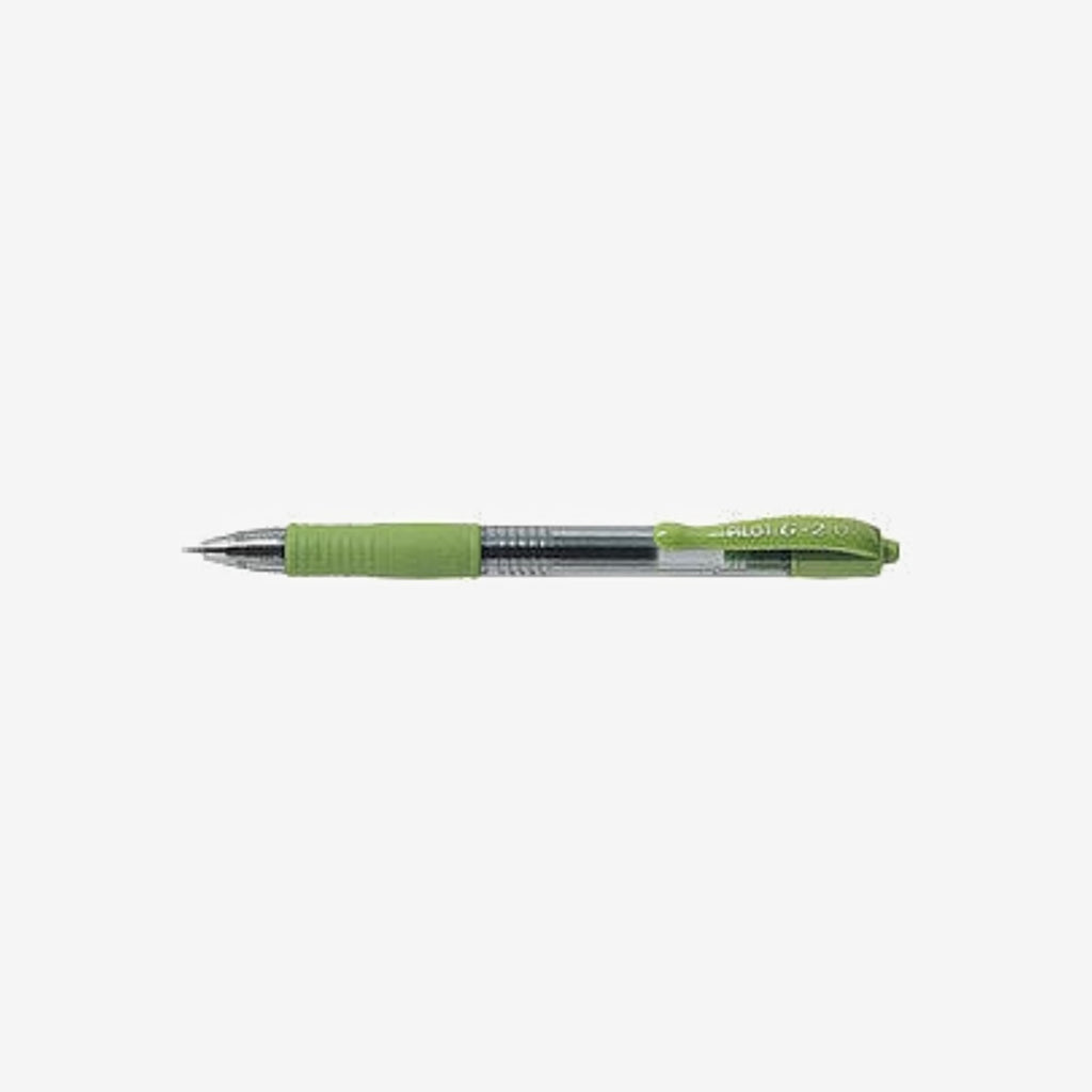 STYLO G-2 07 GEL VERT PILOT.