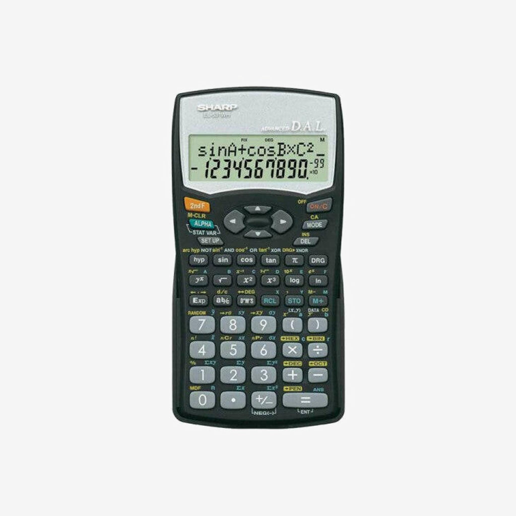 CALCULATRICE SCIENTIFIQUE SHARP EL531WH-BK.