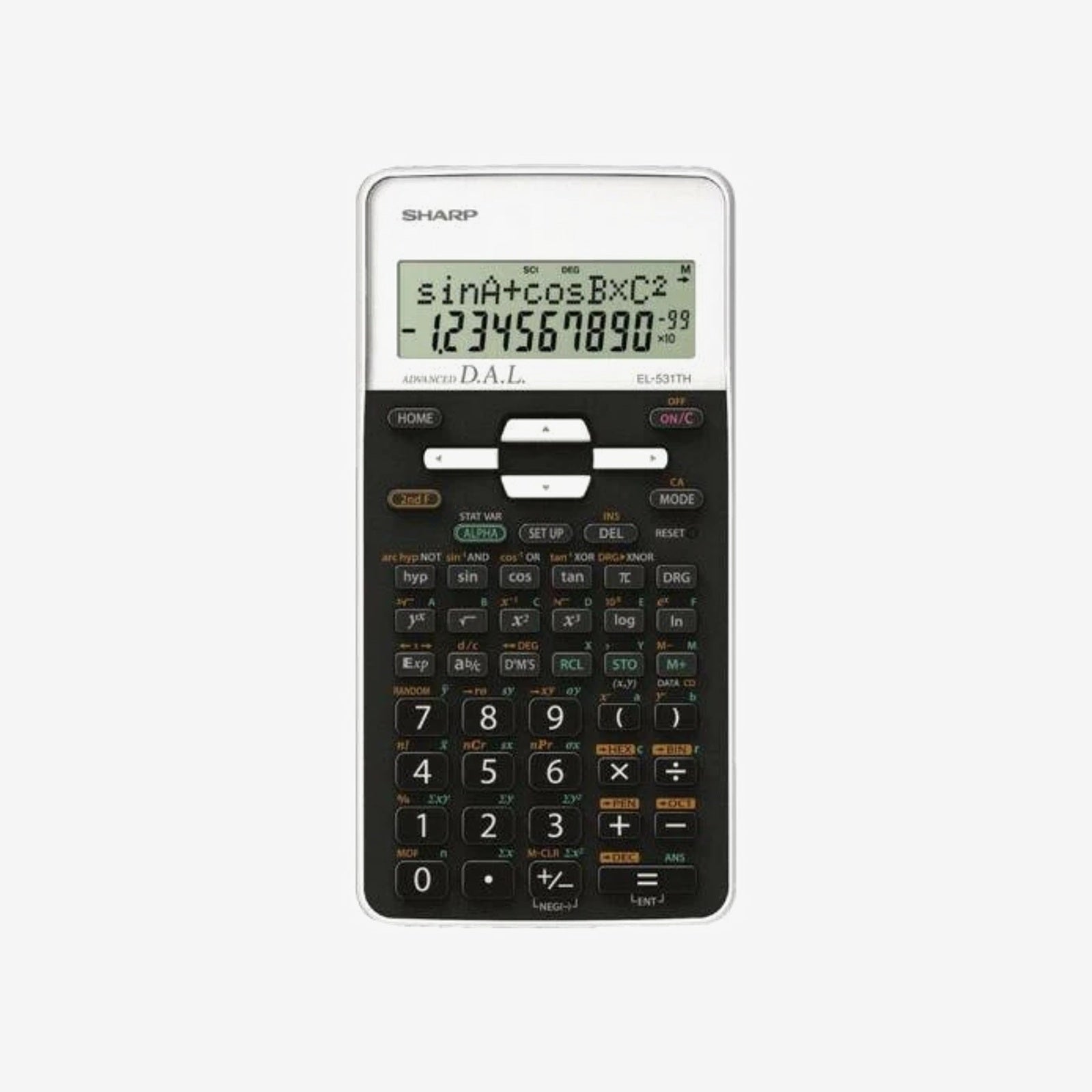 CALCULATRICE SCIENTIFIQUE SHARP EL-531THB-WH.