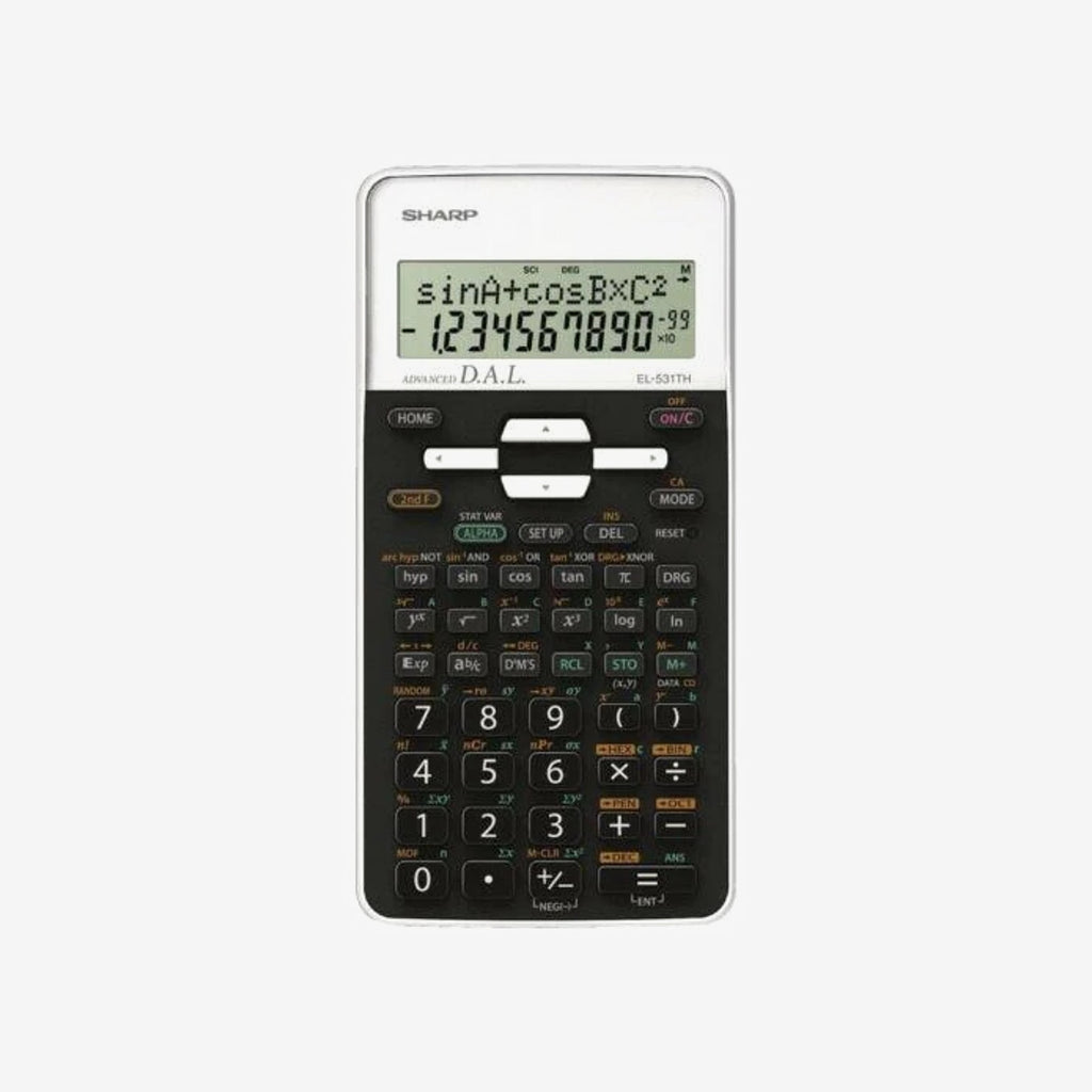 CALCULATRICE SCIENTIFIQUE SHARP EL-531THB-WH.