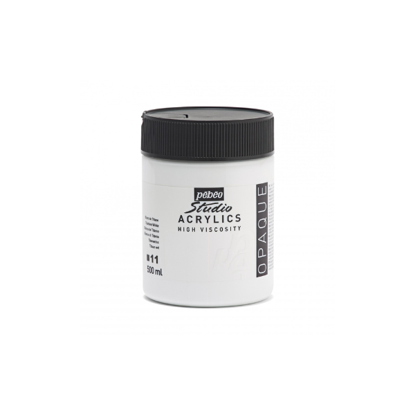 ACRYLIC ST HV 500ML BLANC TITAN