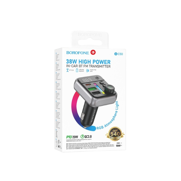 CHARGEUR VOITURE + BLUETOOTH BC50