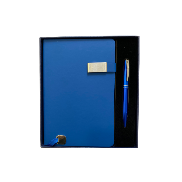 COFFRET NOTEBOOK A5 + STYLO METAL 2CLRS