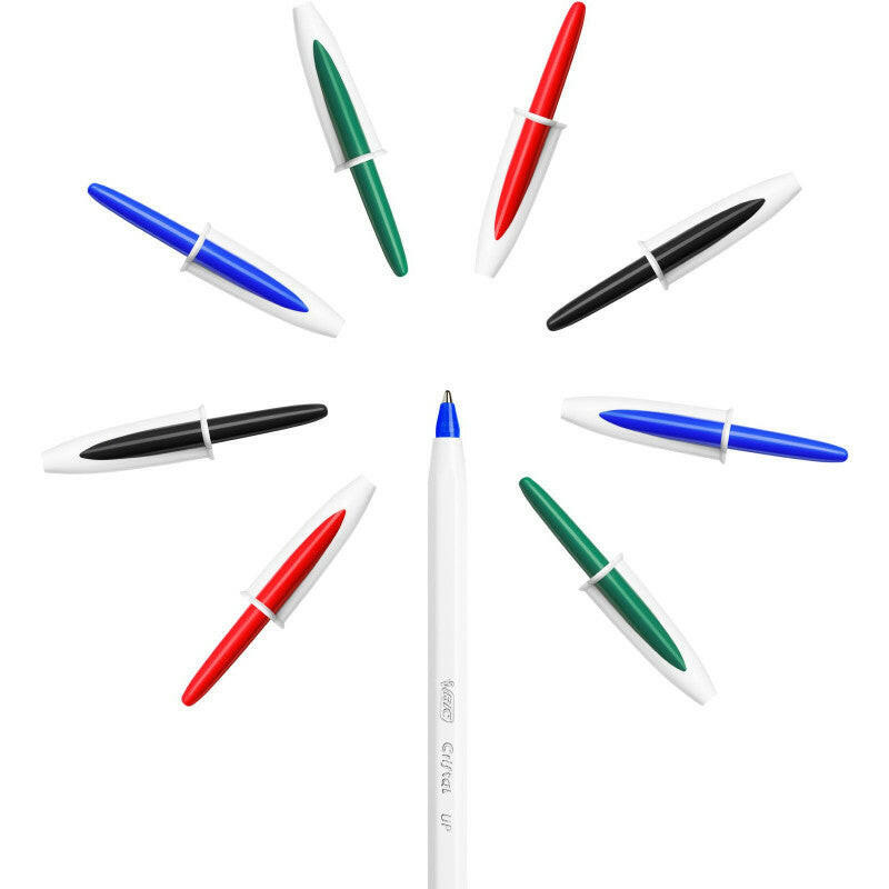 BIC - Pack de 4 Stylos Bille Cristal Up.