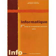 CNP 3E SEC Informatique (Lettres).