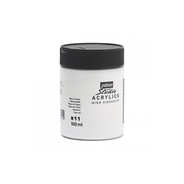 ACRYLIC ST HV 500ML BLANC TITAN