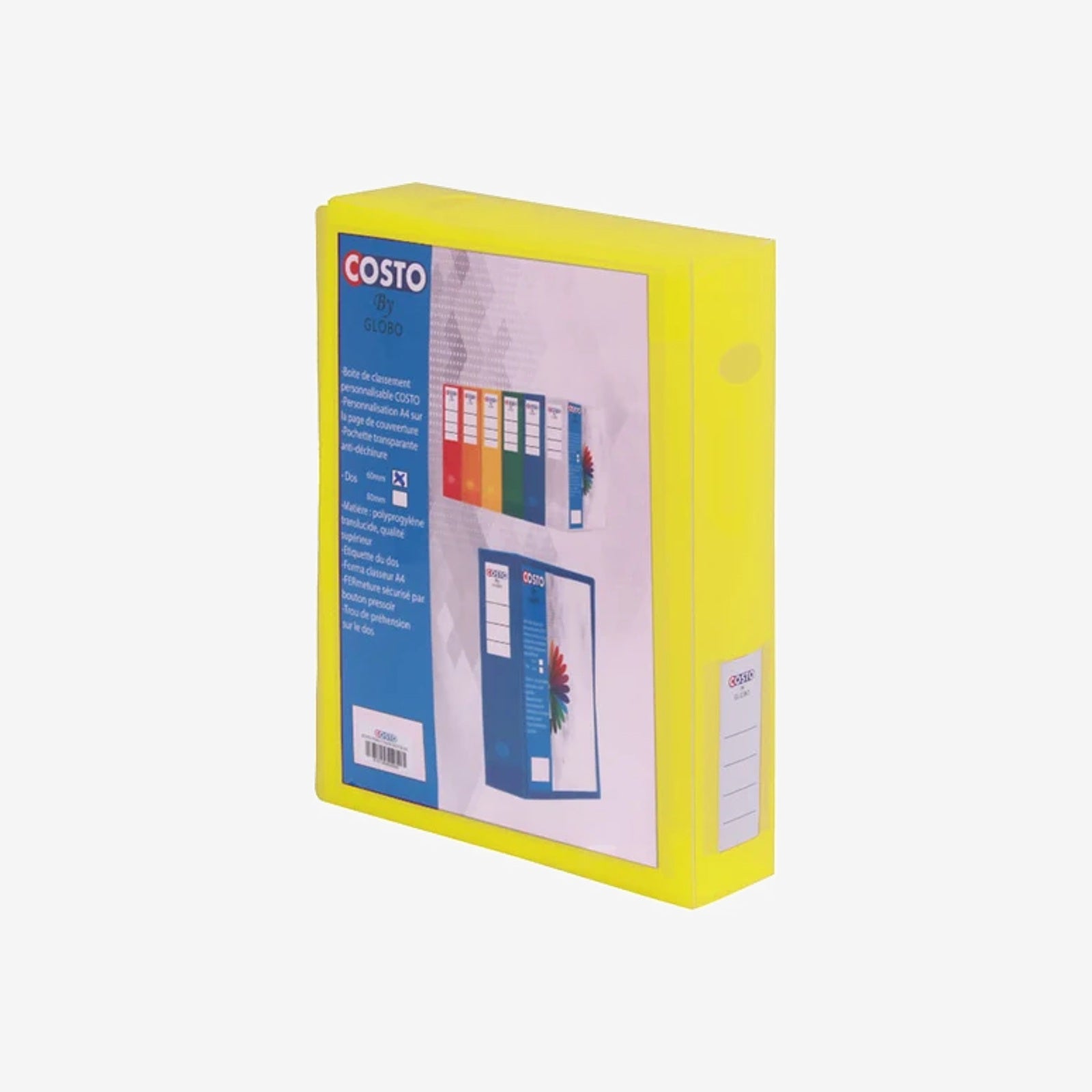 BOITE PP PERSO TRANS JAUNNE D60.