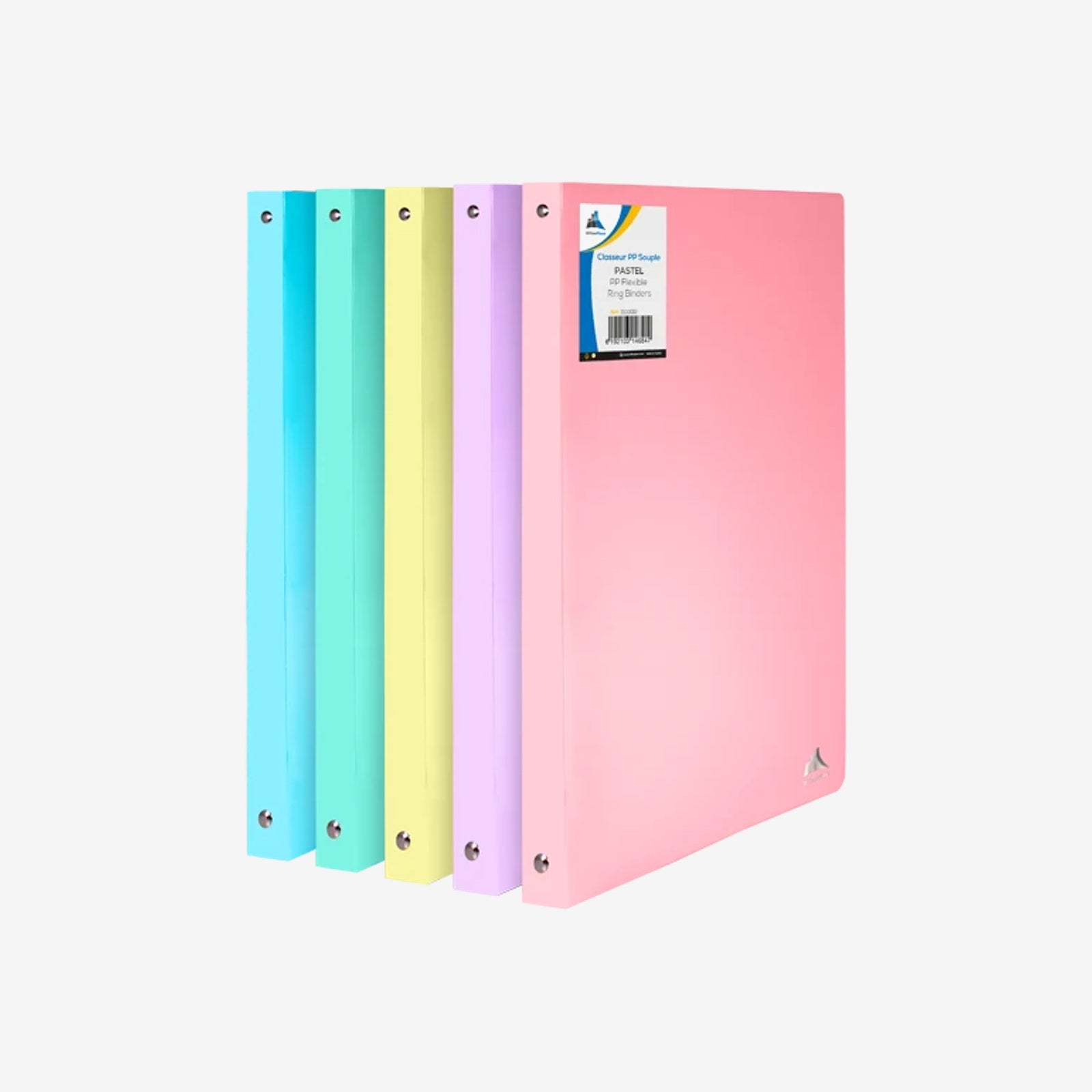 CLASSEUR OFFICE PLAST A4 D20 PASTEL SOUPLE.
