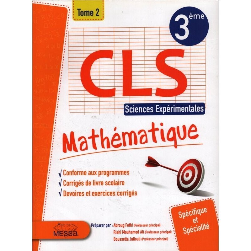 CLS MATHEMATIQUE SEC SCIENCES T2 3E