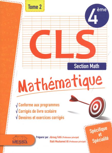 CLS 4 EME MATHEMATIQUE SEC MATH  T2