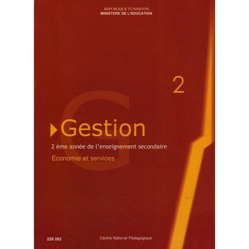 CNP 2E SEC Gestion (économie et services).