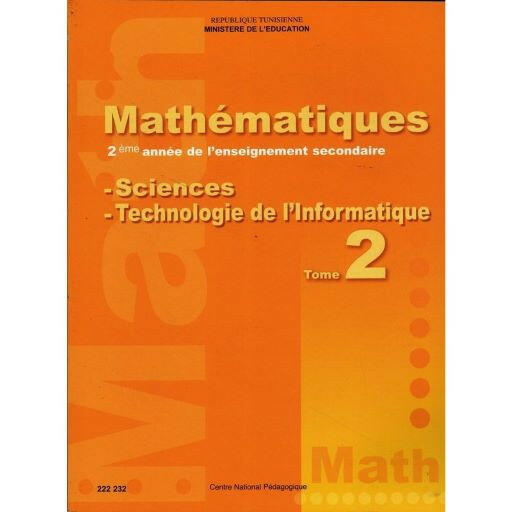 CNP 2E SEC Mathématiques T2 (Sc -technologie de l.