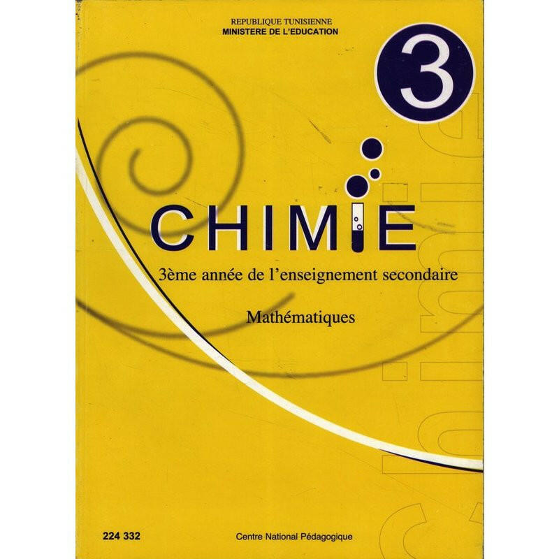 CNP 3E SEC Chimie (Math).