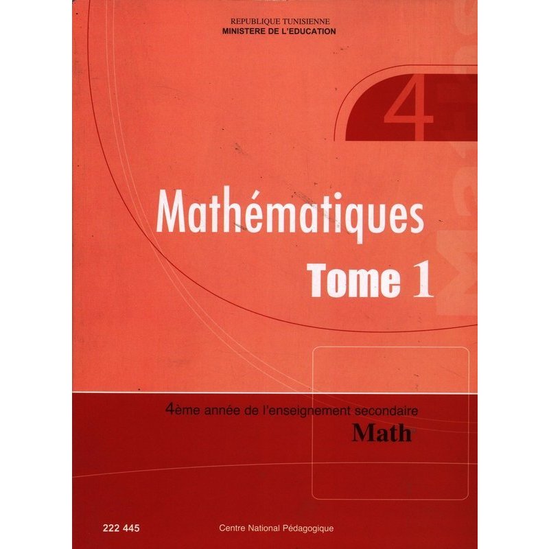 CNP 4E SEC Mathématiques T1 (Math)