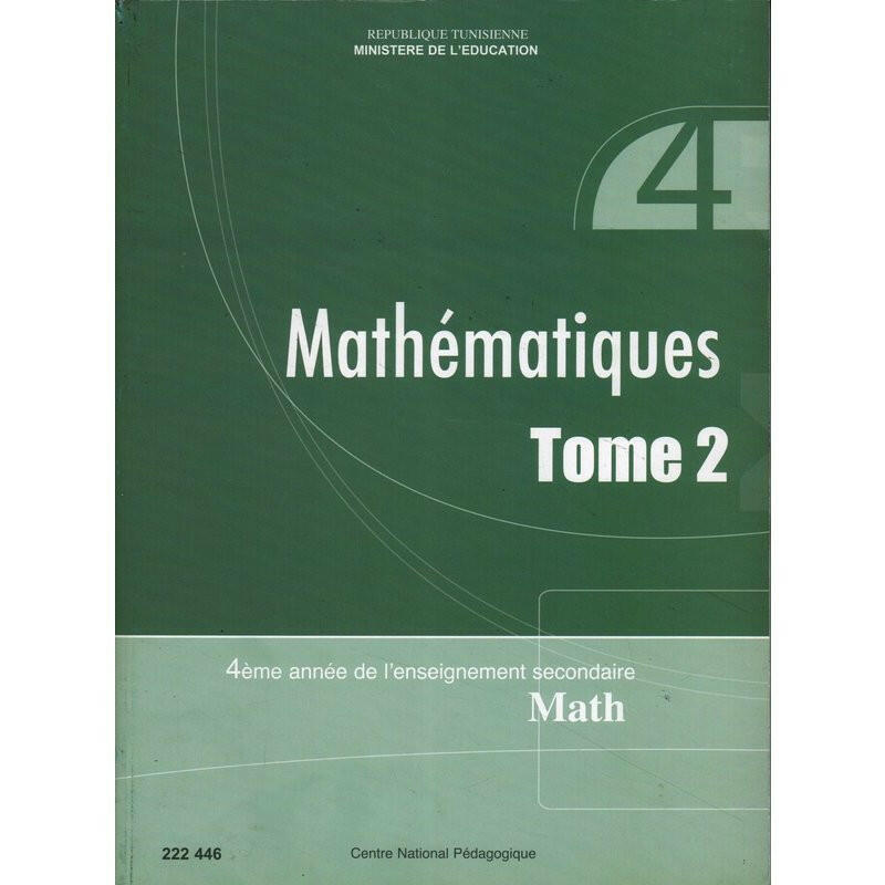 CNP 4E SEC Mathématiques T2 (Math).