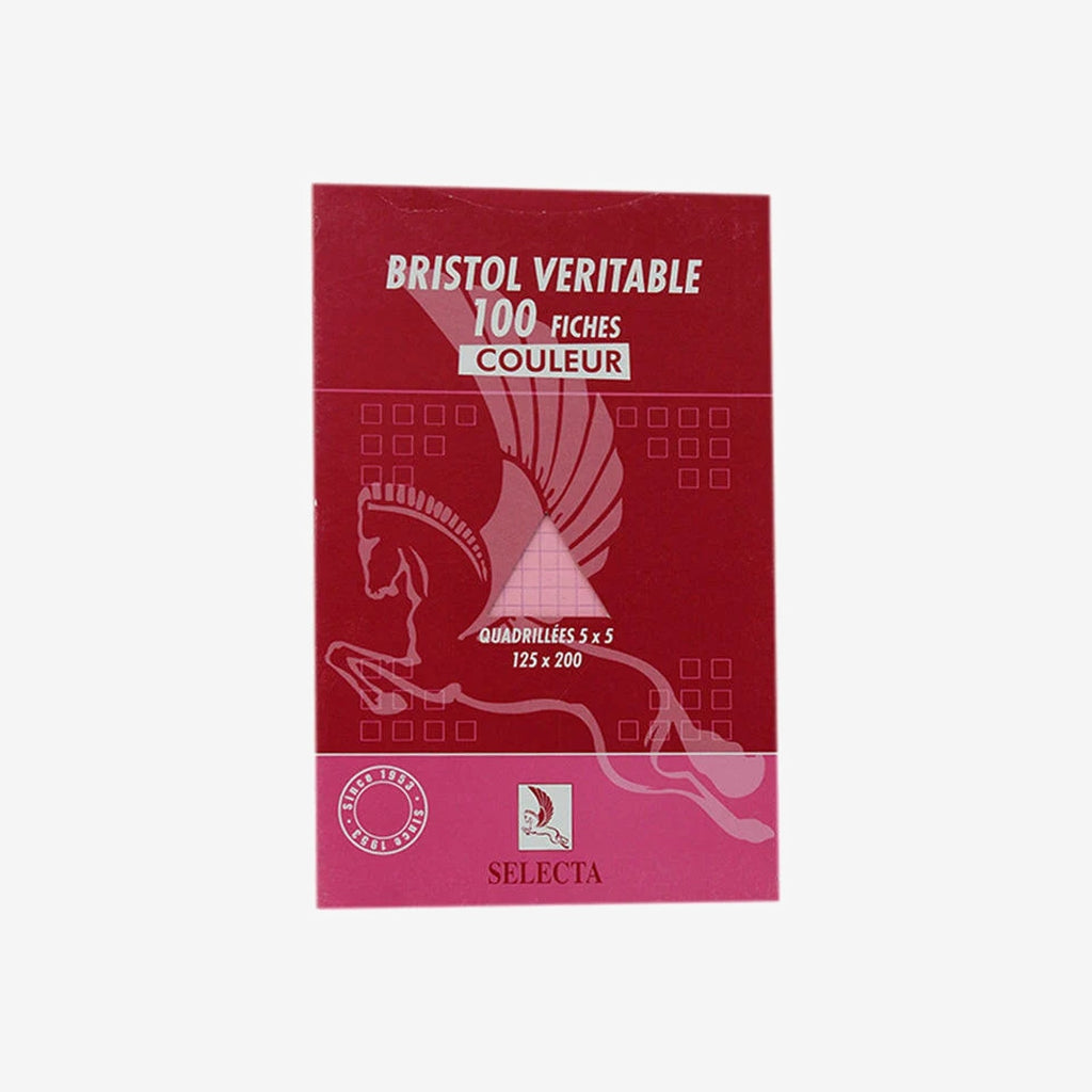 Fiches bristol couleur PM Selecta.