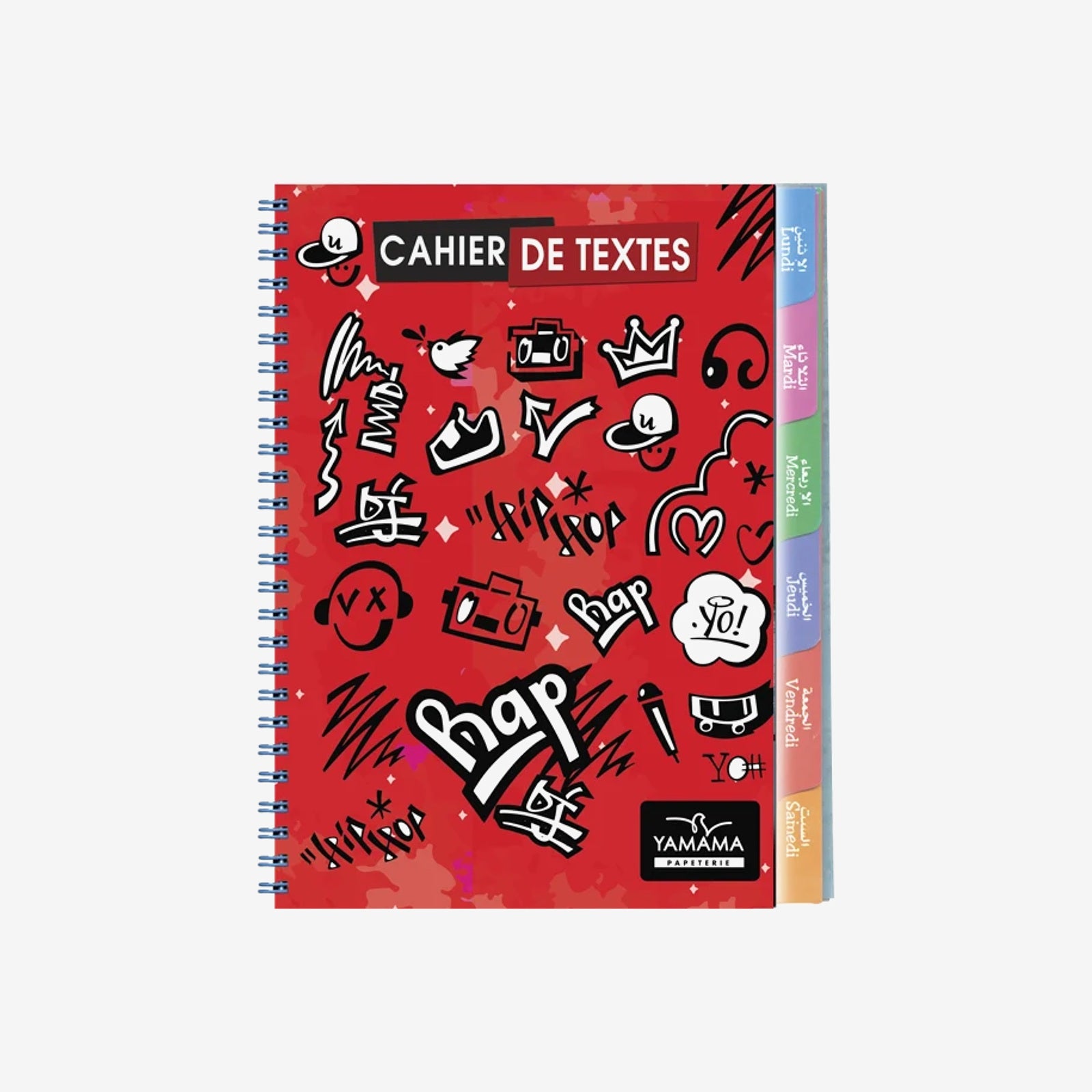 CAHIER DE TEXTE SPIRALE 112P CP YAMAMA.