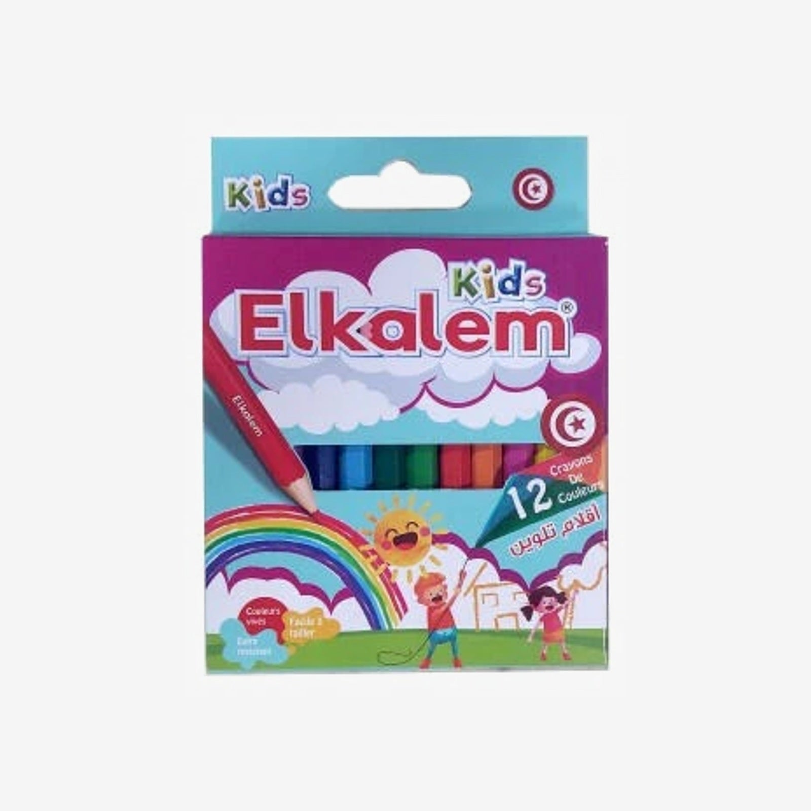 CRAYONS DE COULEUR EL-KALEM 12/9.