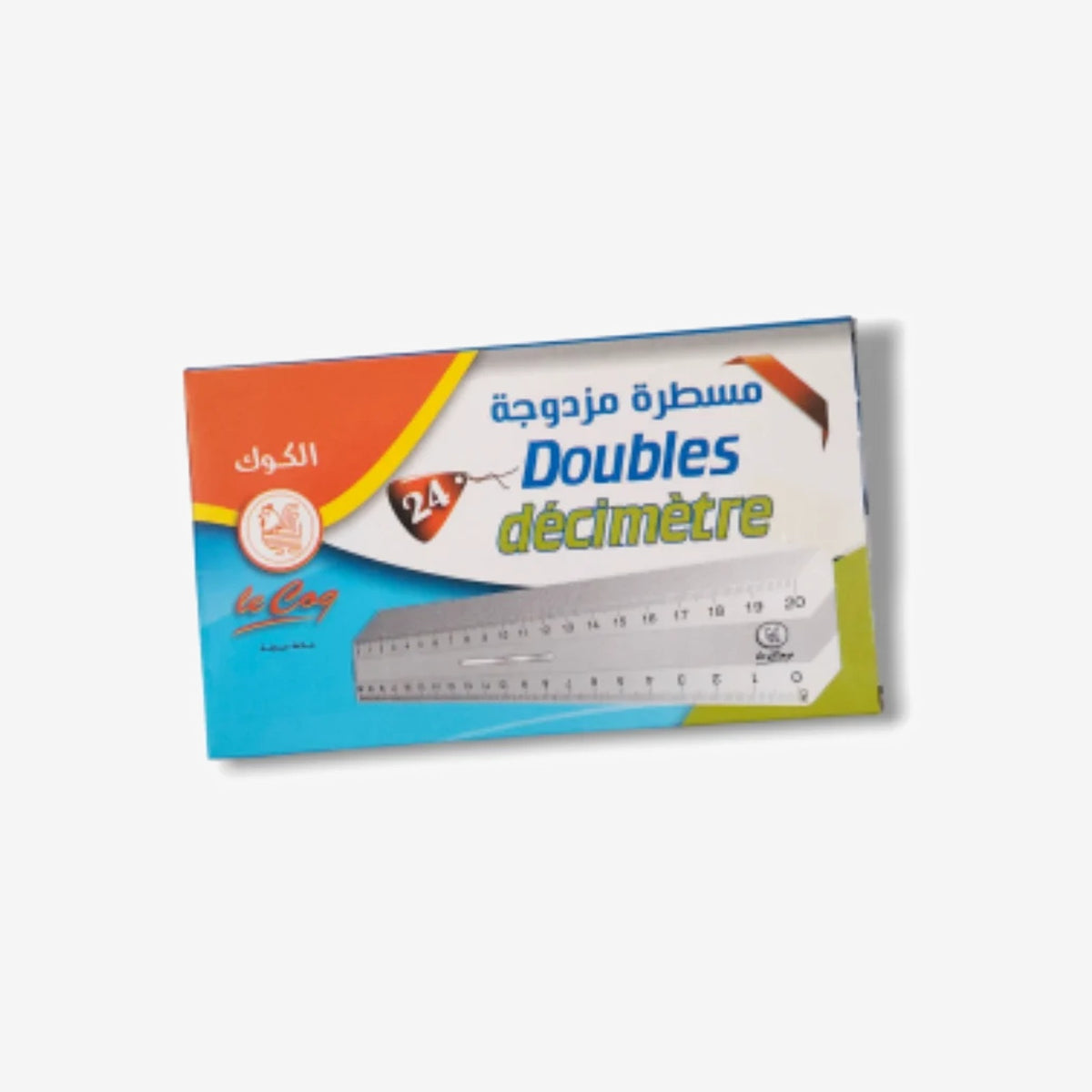 Regle Double Décimètre - Le Coq.