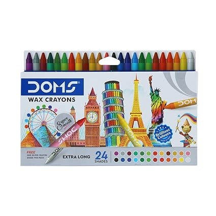 CRAYON DE CIRE TRIANGULAIRE EXTRA LONG DOMS