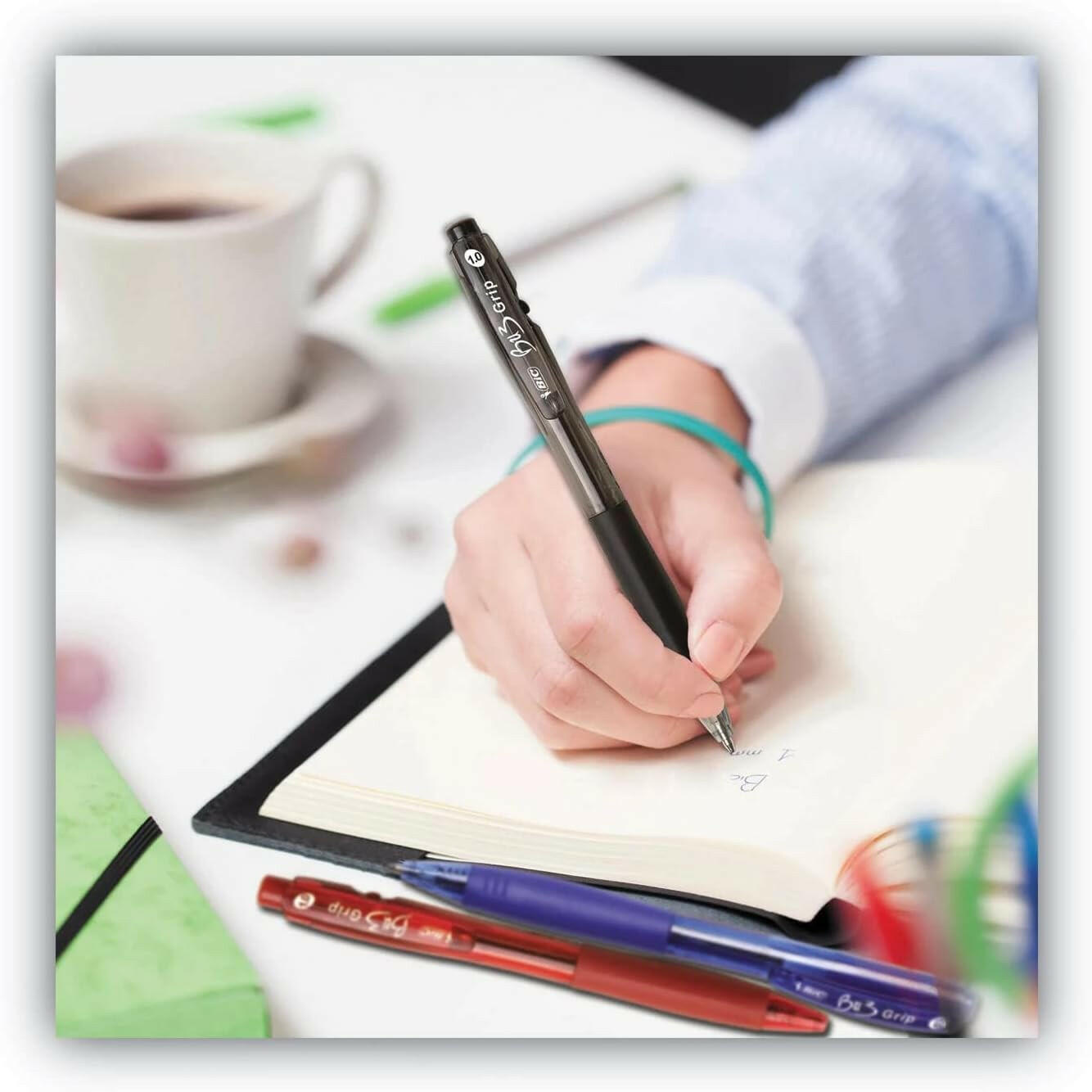 BIC - Stylo à Bille Rétractable Bu3 Grip 1.0.