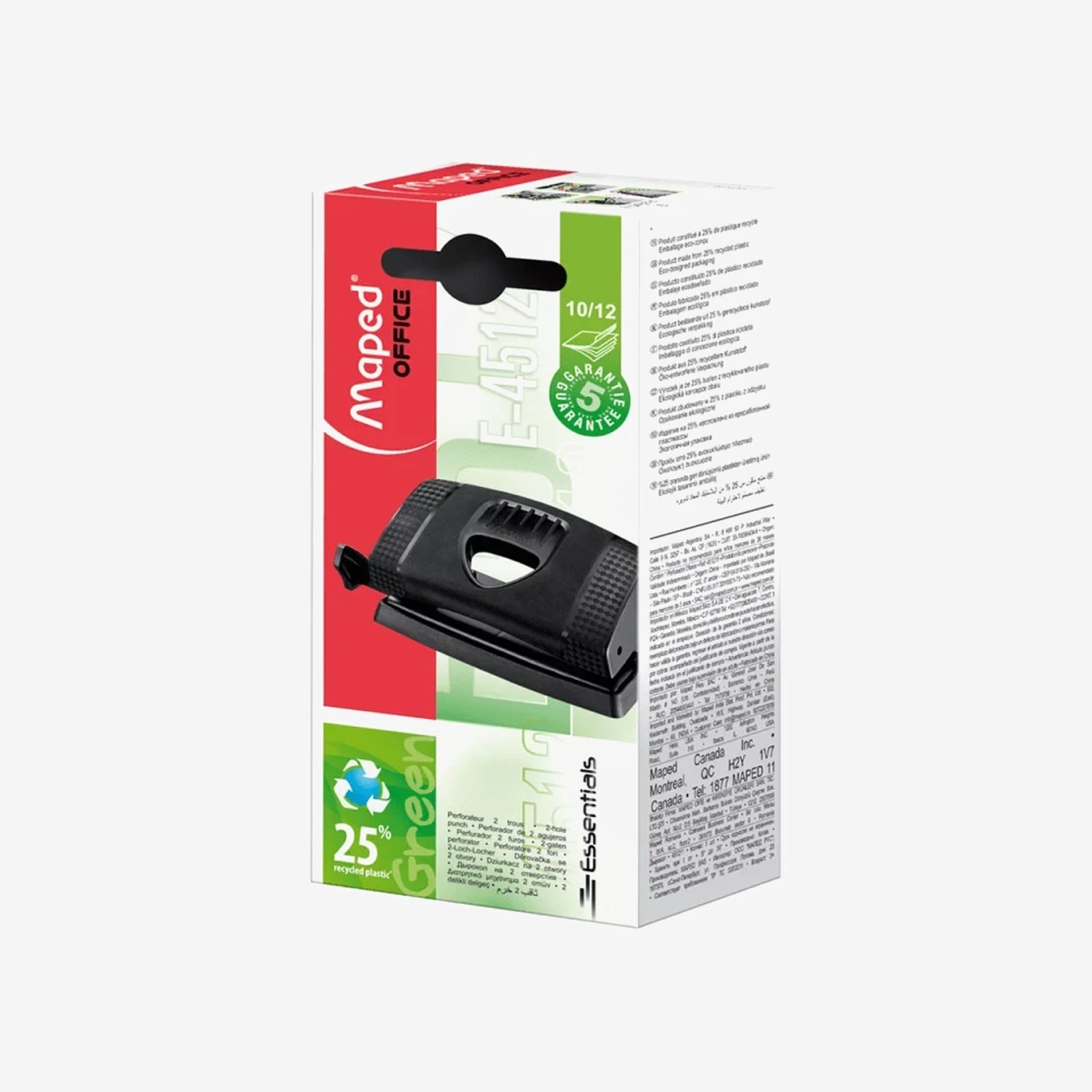 Maped - Perforatrice 2 Trous Essentials 10/12F.