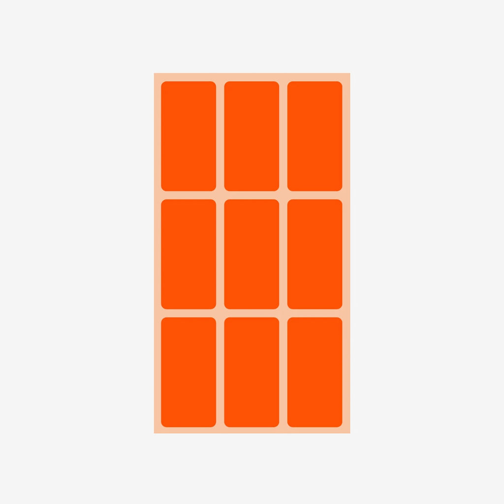Étiquette 40x20 mm – Orange (PC).