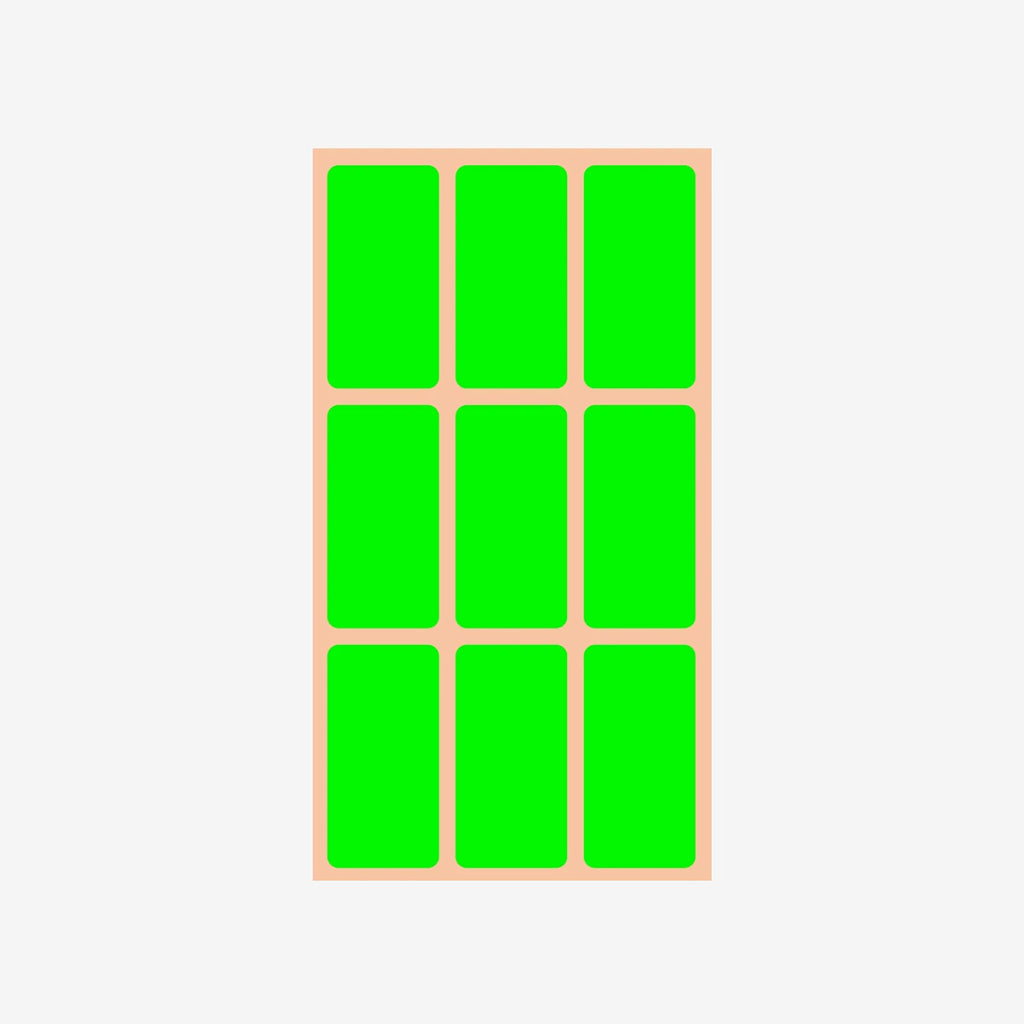 Étiquette 40x20 mm – Verte (PC).