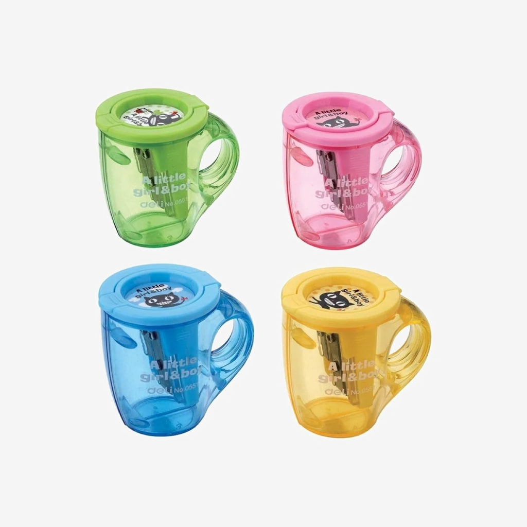 Taille-crayon deli 2 trous + réservoir réf 0551.