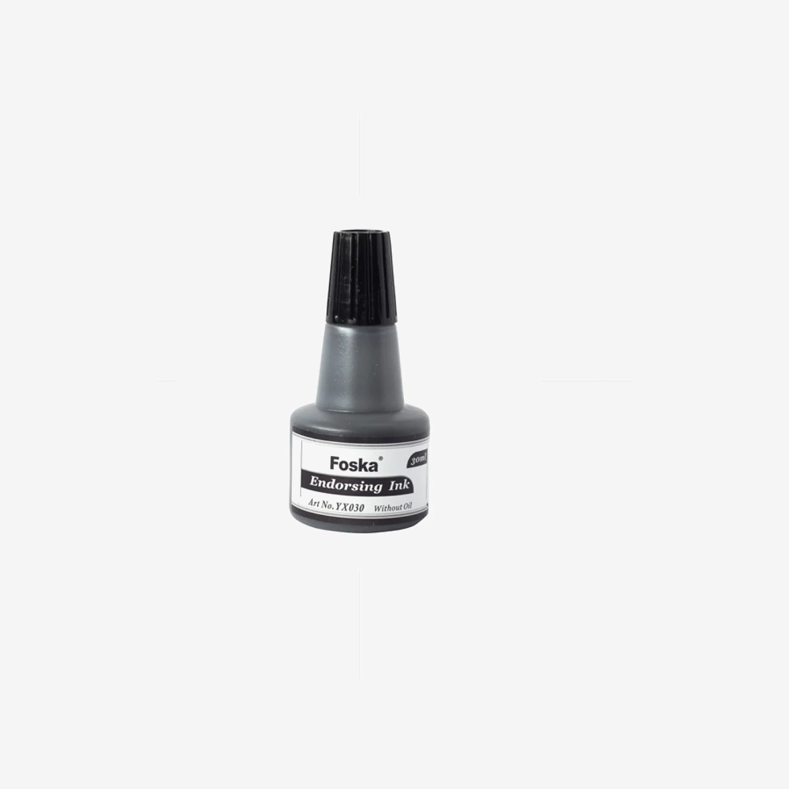 Encre à Tampon Foska 30ml Ref YX030 Noir.
